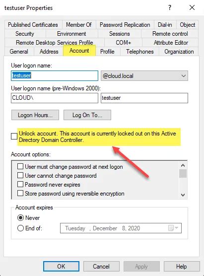 Locked status and error messages .